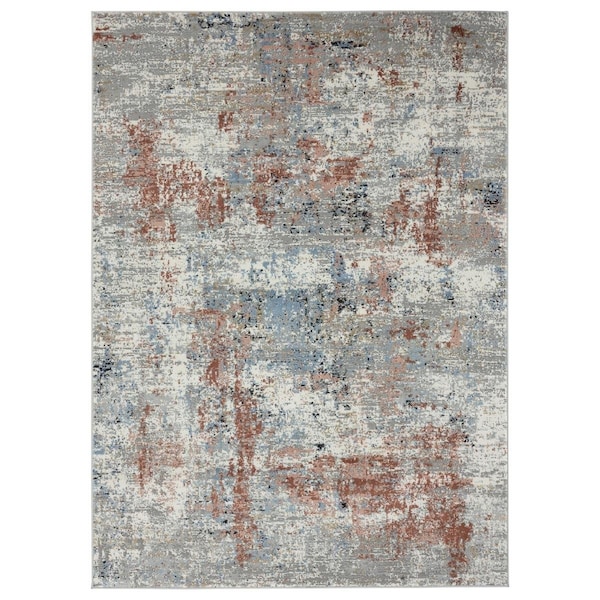 Manmade Eternity Elixir Crimson Round Rug, 7 ft. 10 in. MA2625661 - main